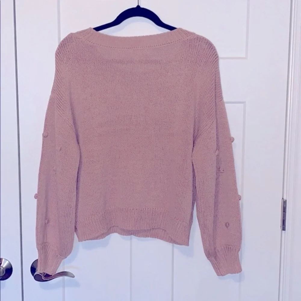 NWT Emotions Knit Pom Sweater - Picture 4 of 6